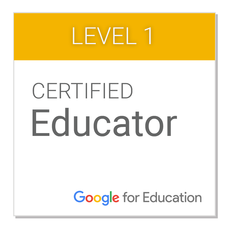 Google Certified Educator Google Certified Educator