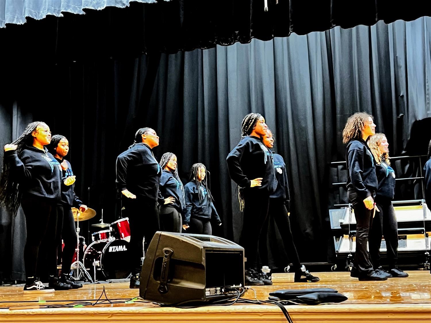 Choir and Step at EMS
