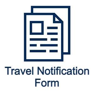 Travel Notification Form